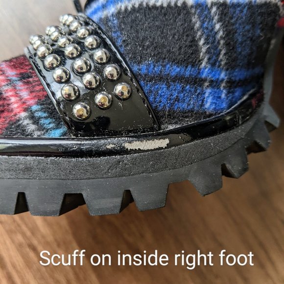 Jeffrey Campbell Multicolor Plaid Ankle Boots - Picture 7 of 8